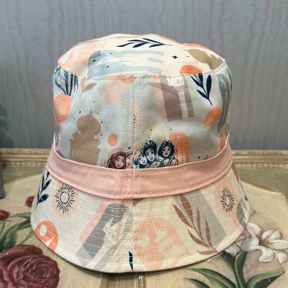 Disney Princesses Bucket Sun Hat Ariel Tiana Snow White Pastels - Picture 8 of 14